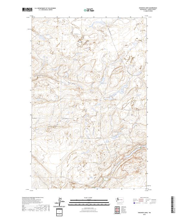 USGS Topographic Map – Swanson Lakes