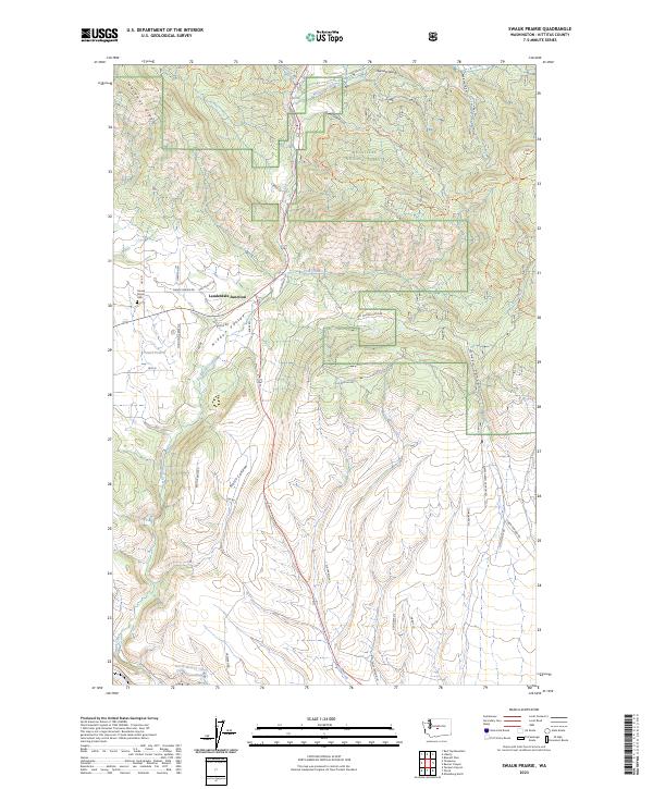 USGS Topographic Map – Swauk Prairie