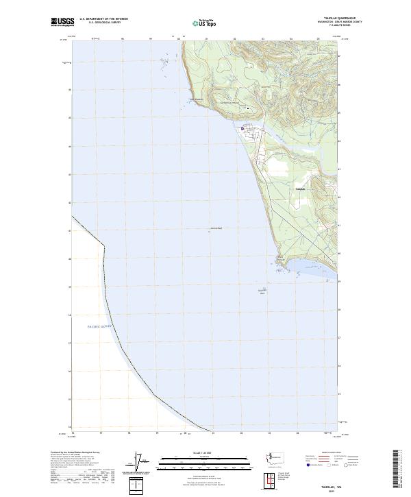 USGS Topographic Map – Taholah