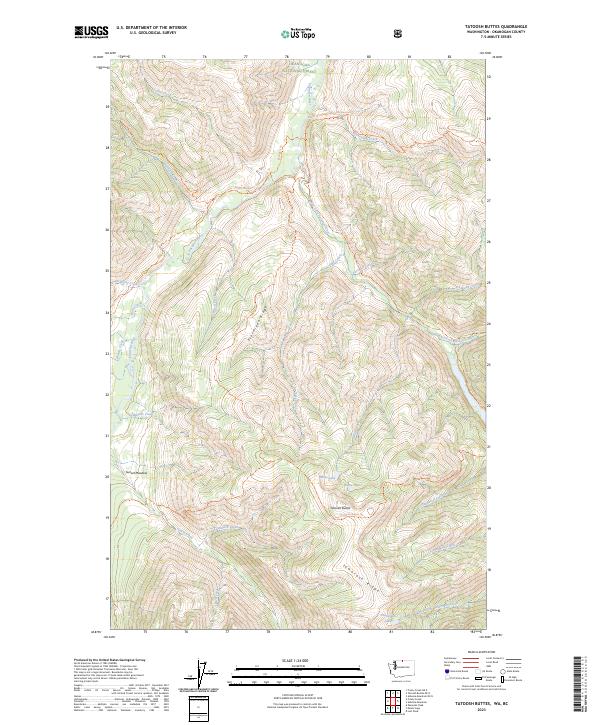 USGS Topographic Map – Tatoosh Buttes