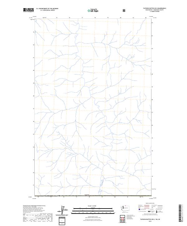 2023 Map of Tatoosh Buttes OE N, 2023 Print
