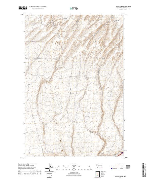 USGS Topographic Map – Taylor Canyon