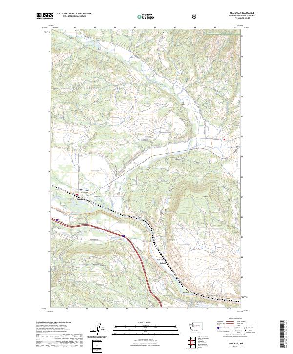 USGS Topographic Map – Teanaway