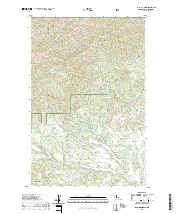 USGS Topographic Map – Teanaway Butte