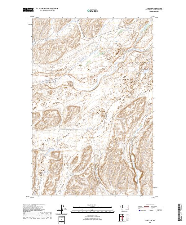 USGS Topographic Map – Texas Lake