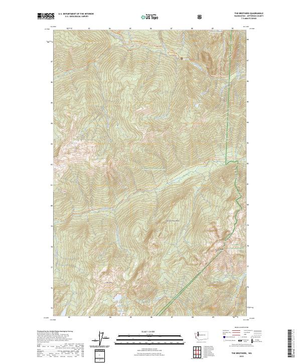 USGS Topographic Map – The Brothers