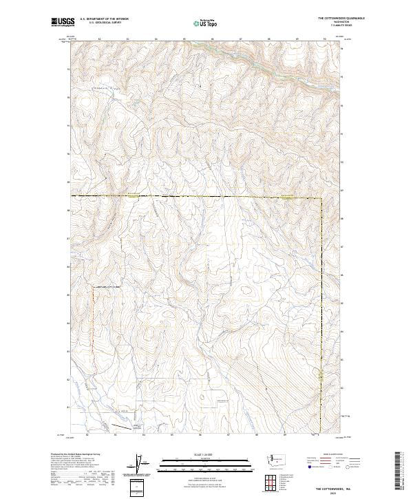USGS Topographic Map – The Cottonwoods