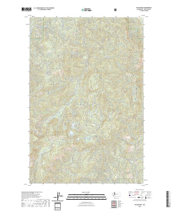 USGS Topographic Map – The Rockies