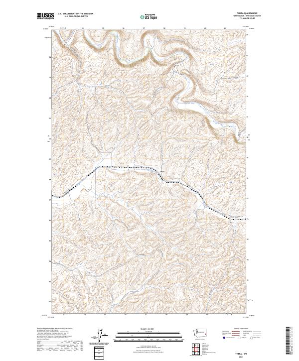 USGS Topographic Map – Thera