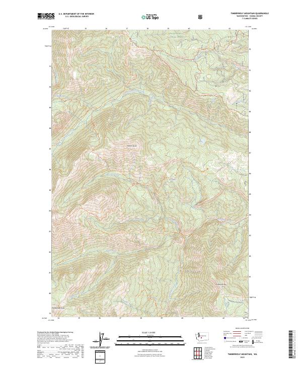 USGS Topographic Map – Timberwolf Mountain