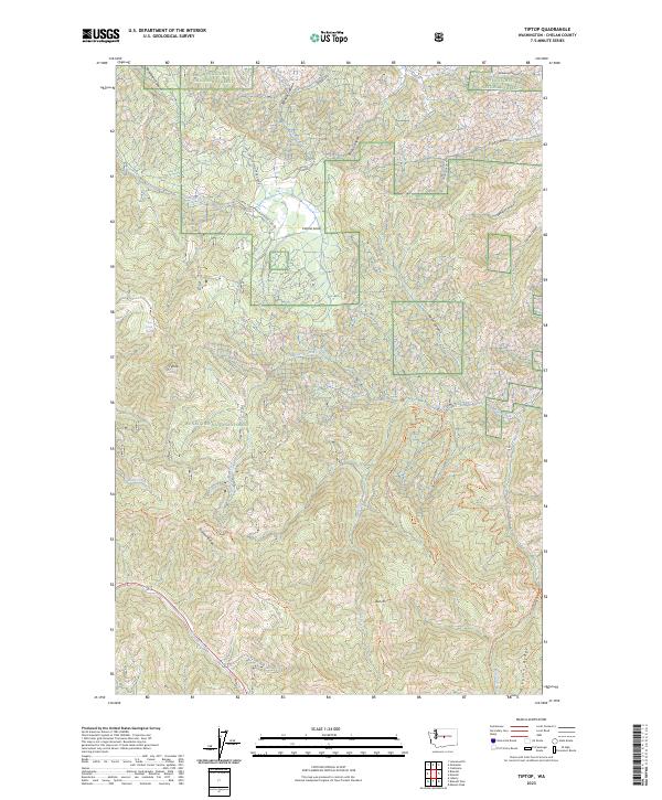 USGS Topographic Map – Tiptop