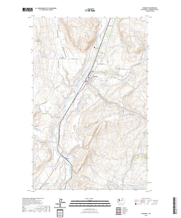 USGS Topographic Map – Tonasket