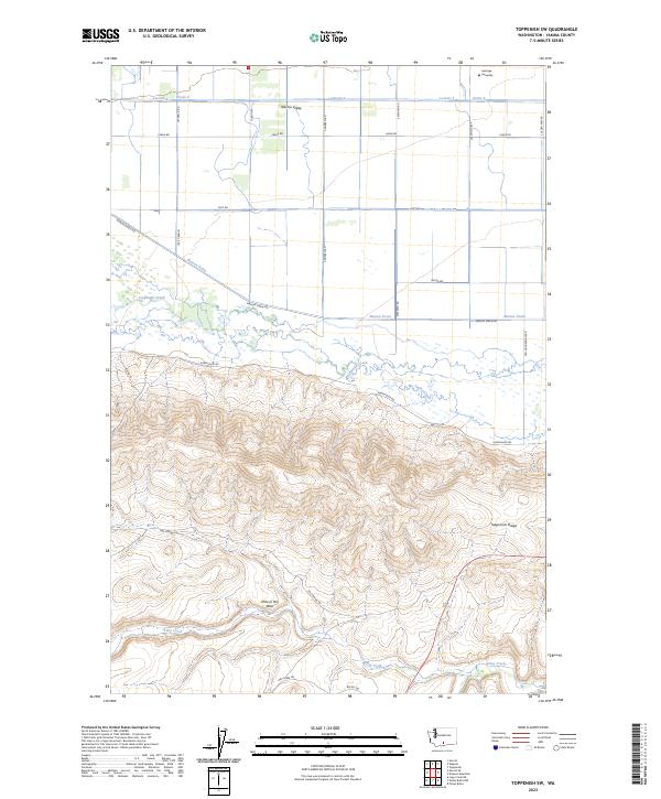 USGS Topographic Map – Toppenish SW