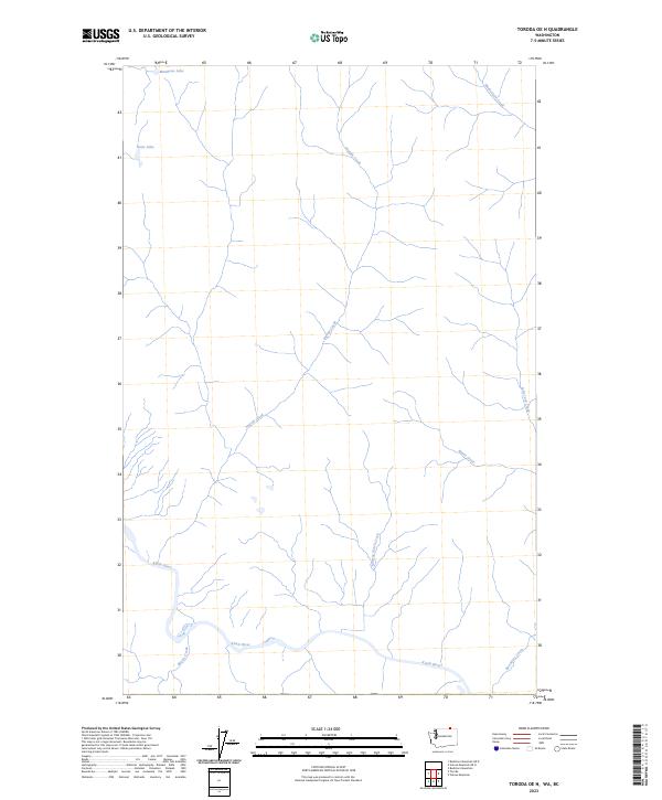USGS Topographic Map – Toroda OE N