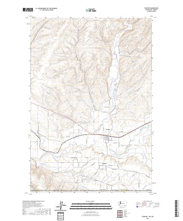 USGS Topographic Map – Touchet