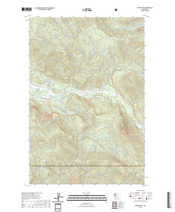 USGS Topographic Map – Tower Rock