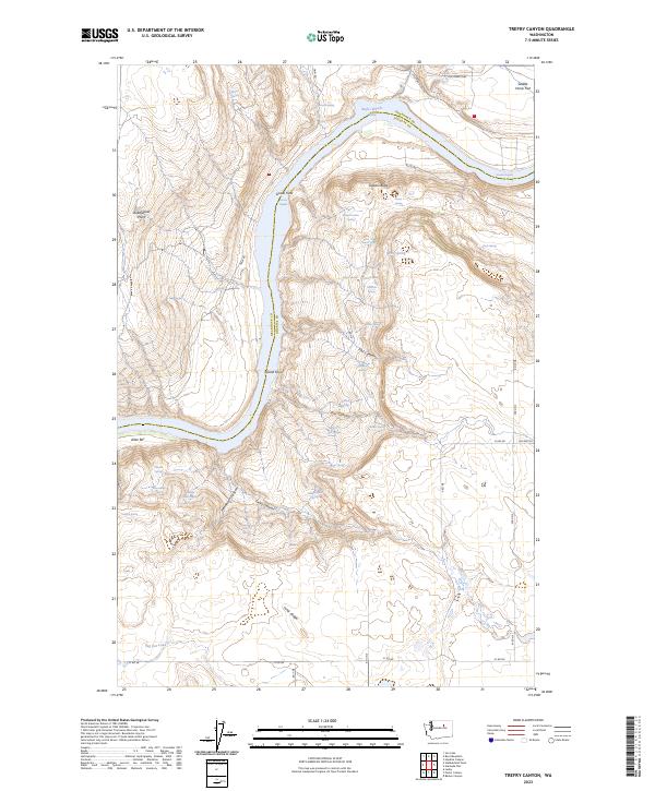 USGS Topographic Map – Trefry Canyon
