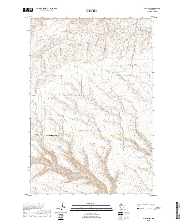 USGS Topographic Map – Tule Prong