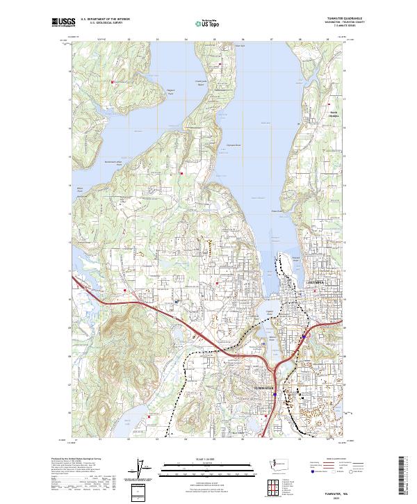 USGS Topographic Map – Tumwater