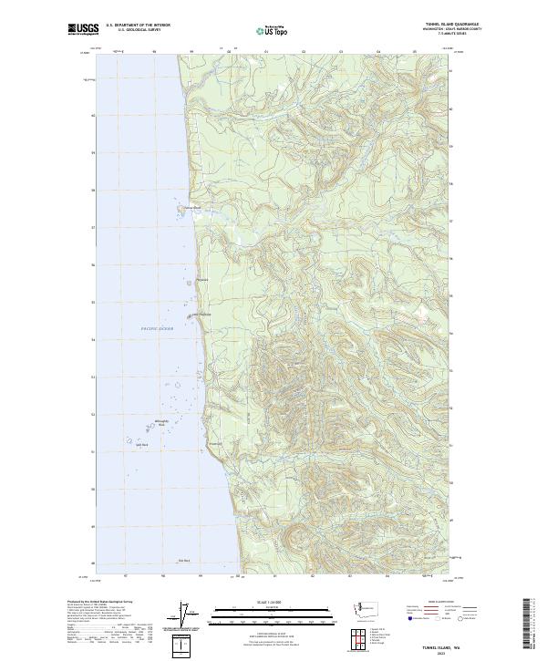 USGS Topographic Map – Tunnel Island