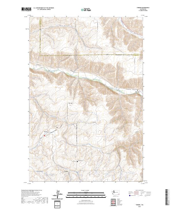 USGS Topographic Map – Turner