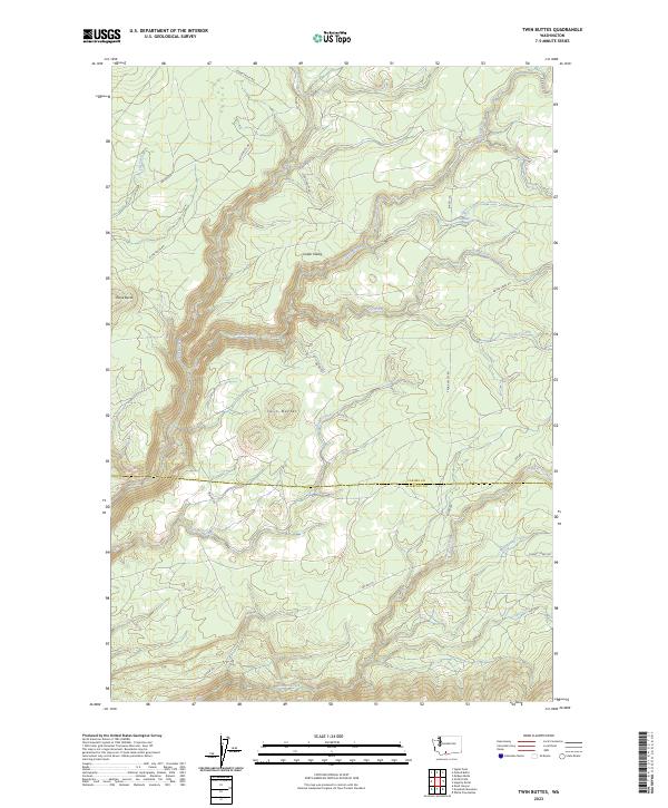USGS Topographic Map – Twin Buttes