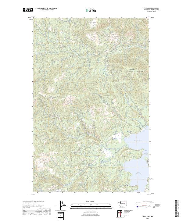 USGS Topographic Map – Twin Lakes