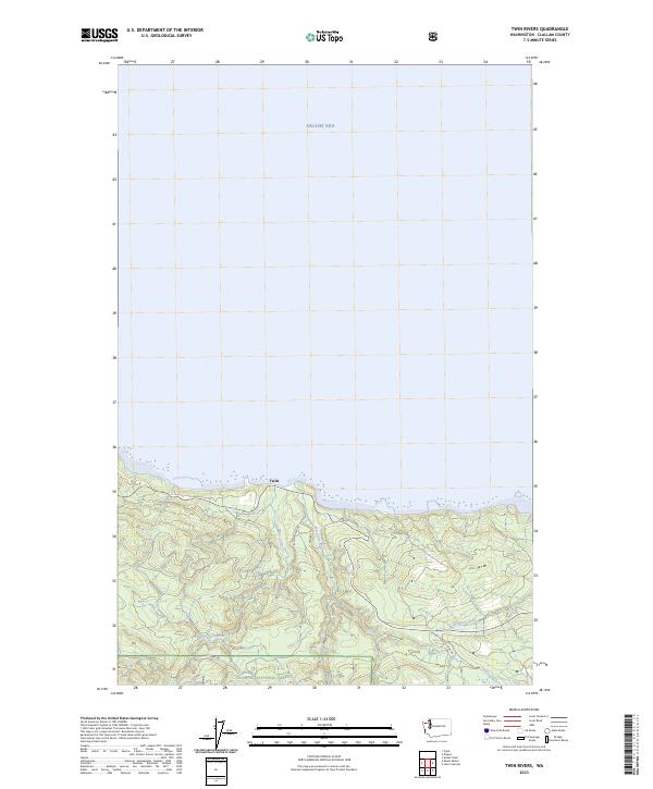 USGS Topographic Map – Twin Rivers
