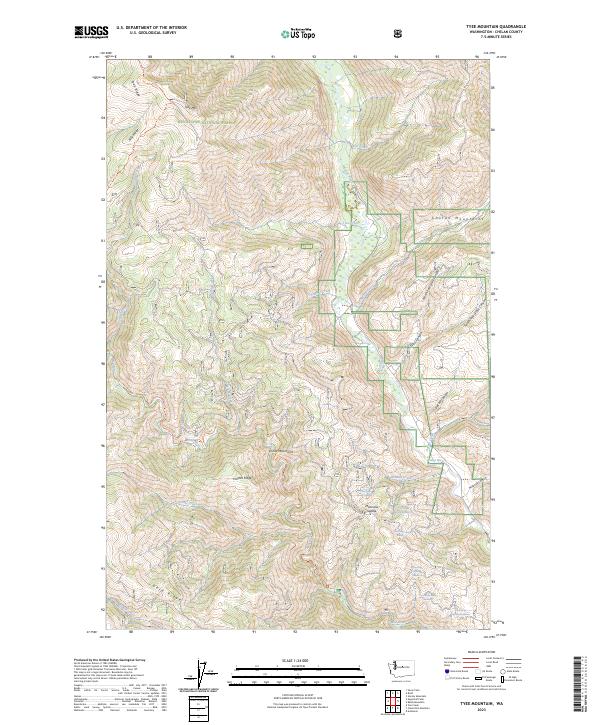 USGS Topographic Map – Tyee Mountain