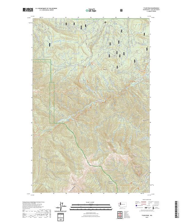 USGS Topographic Map – Tyler Peak