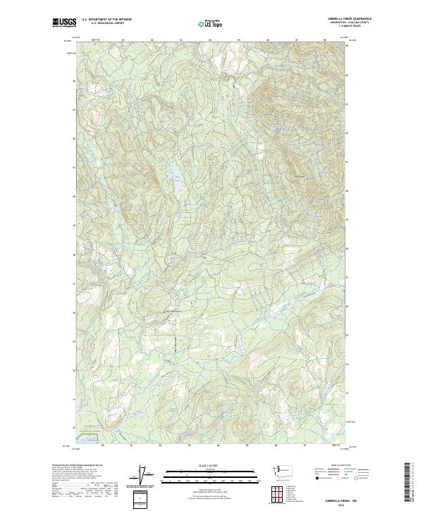 USGS Topographic Map – Umbrella Creek