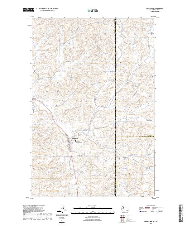 USGS Topographic Map – Uniontown