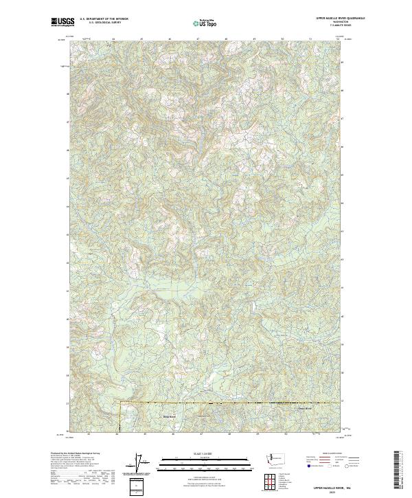 USGS Topographic Map – Upper Naselle River