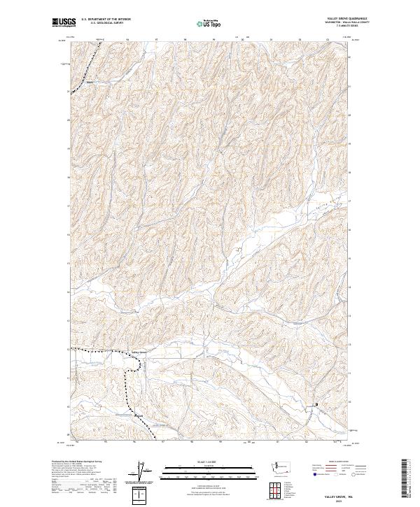 USGS Topographic Map – Valley Grove