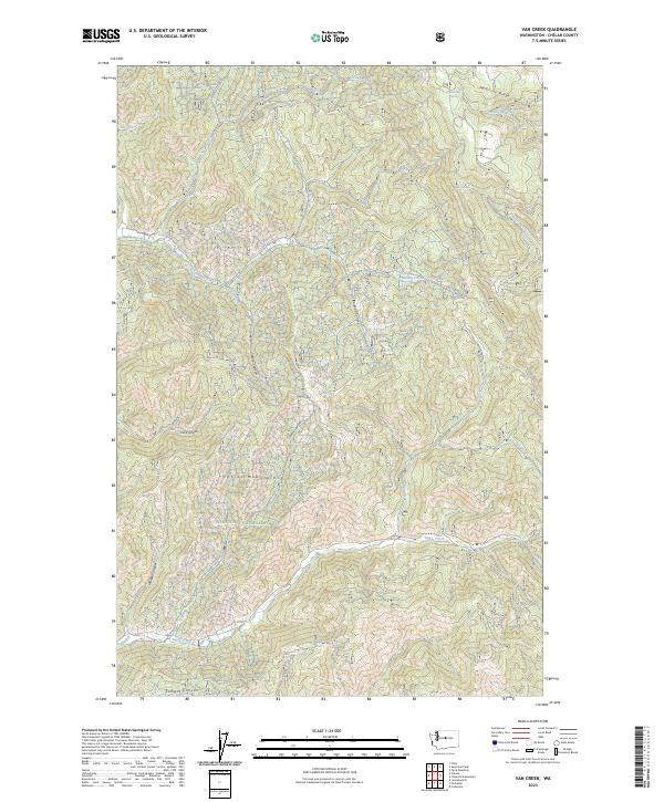 USGS Topographic Map – Van Creek