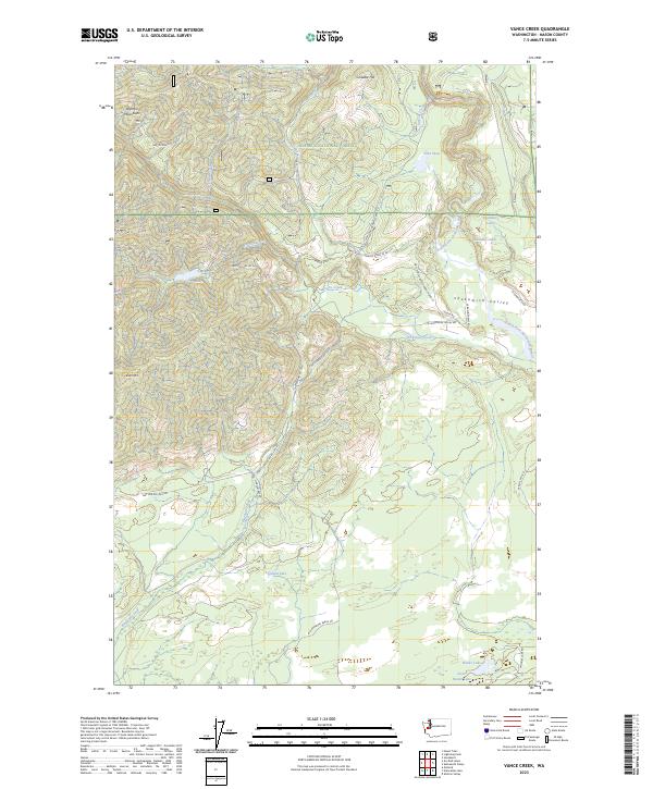 USGS Topographic Map – Vance Creek