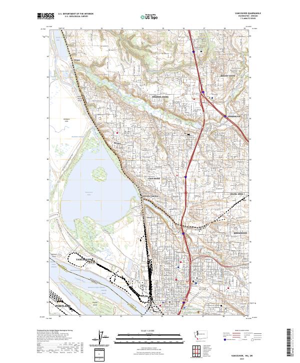 USGS Topographic Map – Vancouver