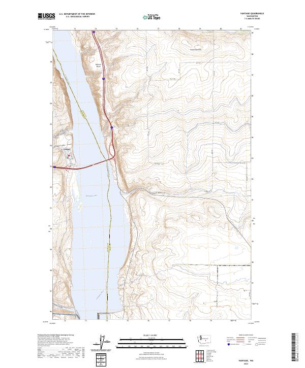 USGS Topographic Map – Vantage