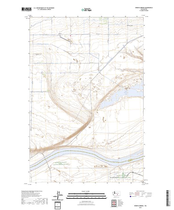 USGS Topographic Map – Vernita Bridge