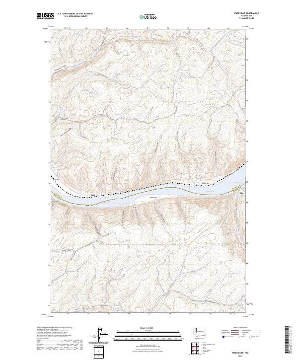 USGS Topographic Map – Wades Bar