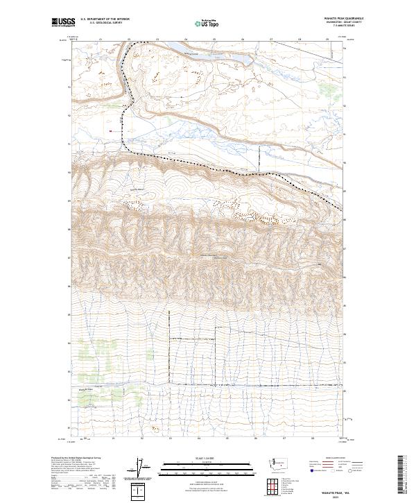 USGS Topographic Map – Wahatis Peak