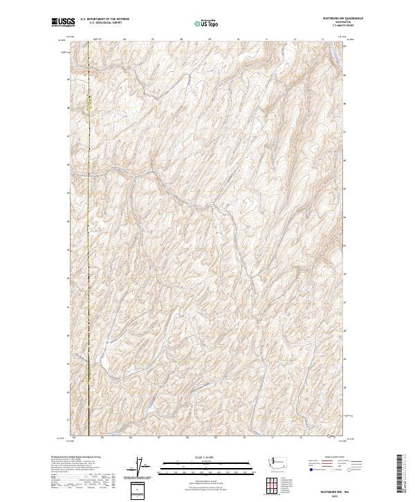 USGS Topographic Map – Waitsburg NW