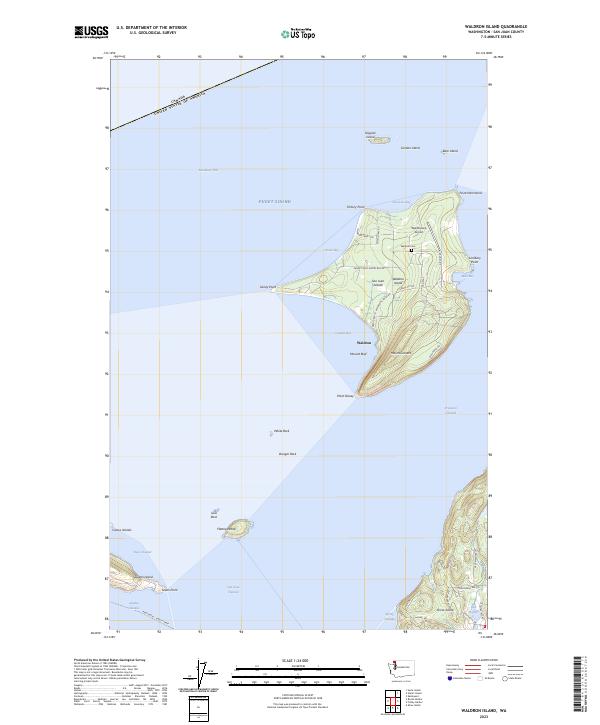 USGS Topographic Map – Waldron Island