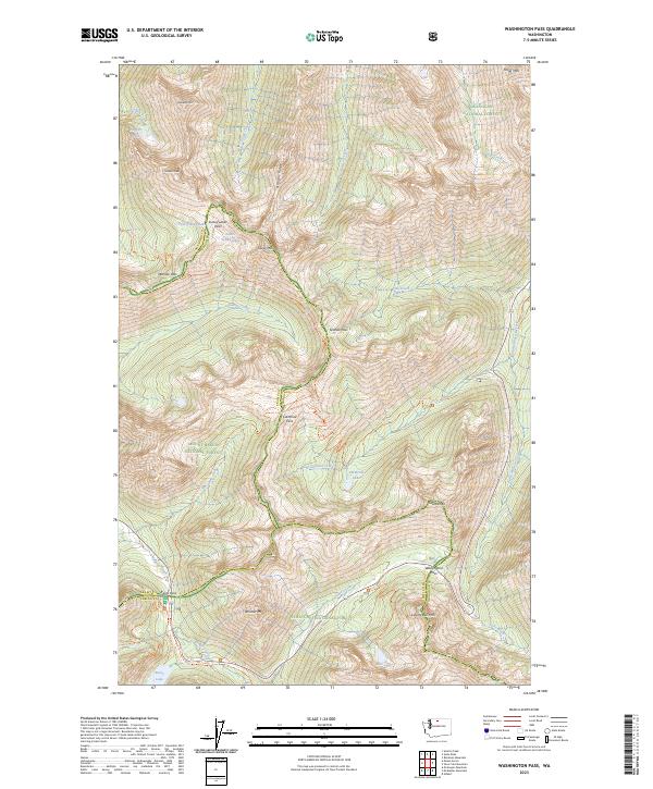 USGS Topographic Map – Washington Pass