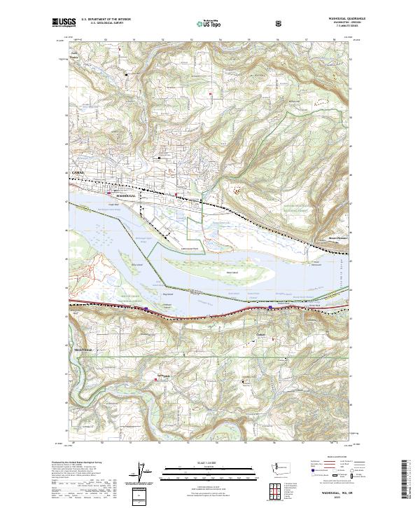 USGS Topographic Map – Washougal