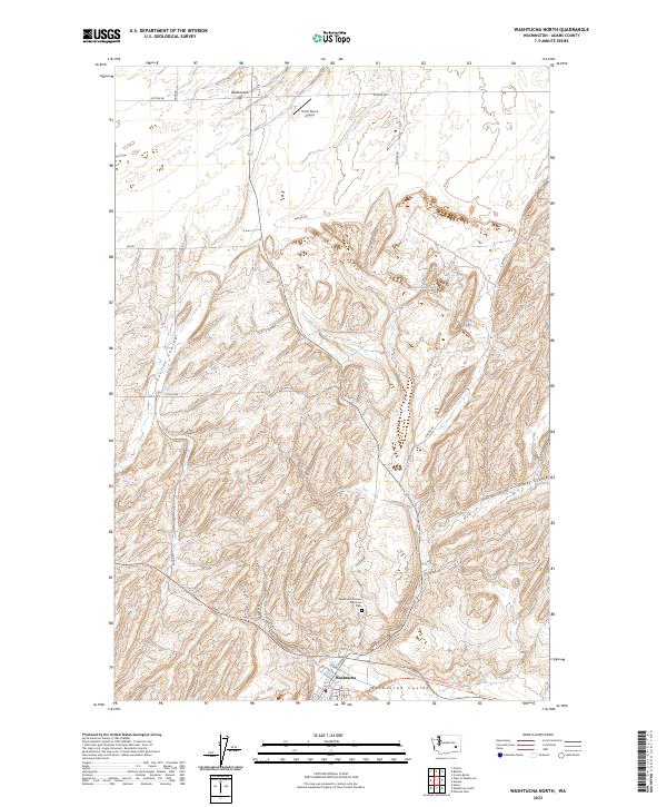 USGS Topographic Map – Washtucna North