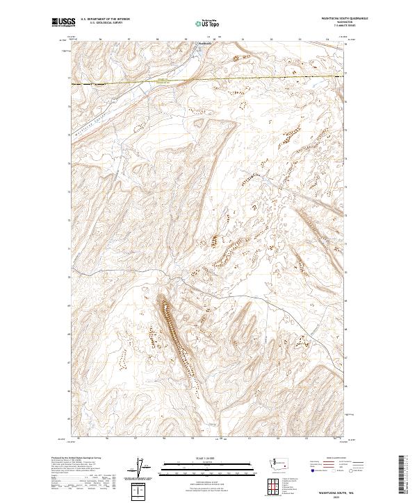 USGS Topographic Map – Washtucna South