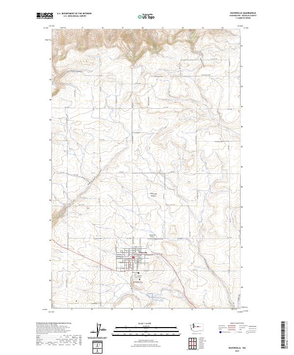 USGS Topographic Map – Waterville