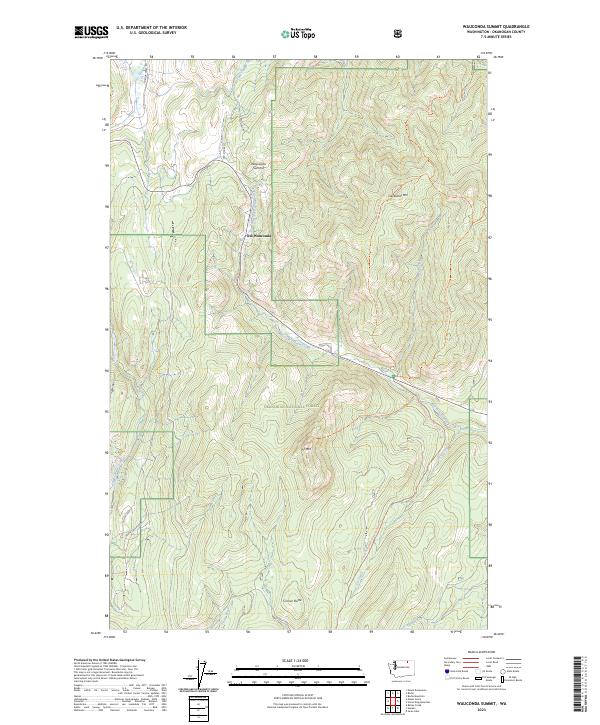 USGS Topographic Map – Wauconda Summit