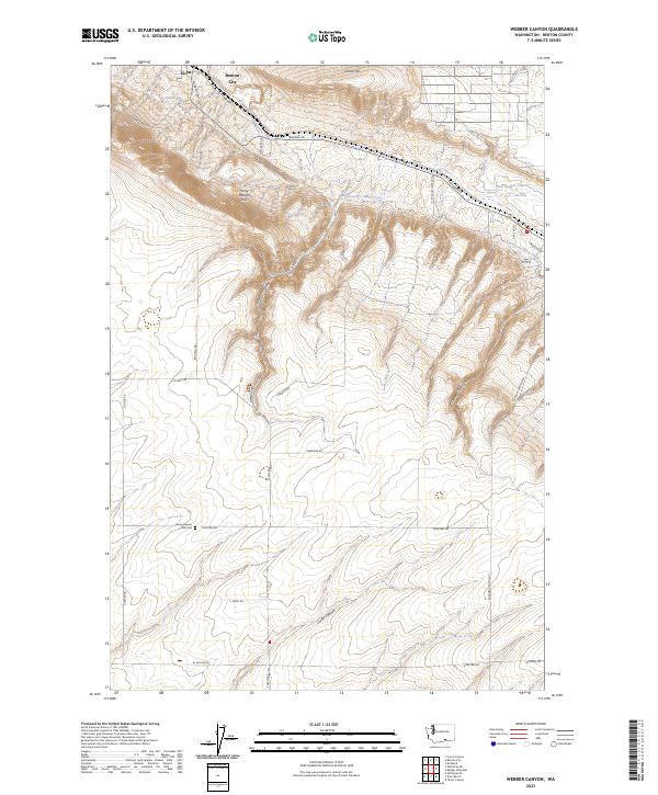 USGS Topographic Map – Webber Canyon